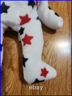 RARE 1998 Glory Ty Beanie Baby with Numbered Tush Tag and Tag Errors