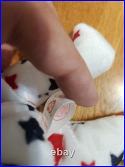RARE 1998 Glory Ty Beanie Baby with Numbered Tush Tag and Tag Errors