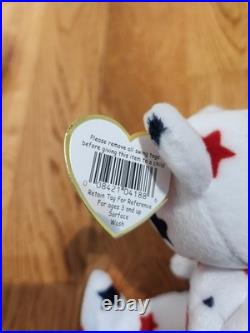 RARE 1998 Glory Ty Beanie Baby with Numbered Tush Tag and Tag Errors