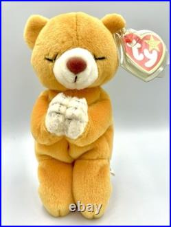 RARE 1998 Ty Hope Beanie Baby Eye, Tag, And Paw Errors NEW in Case with Tag Case
