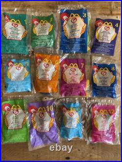 RARE 1999 McDonald's ty Beanie Babies COMPLETE SET OF 12
