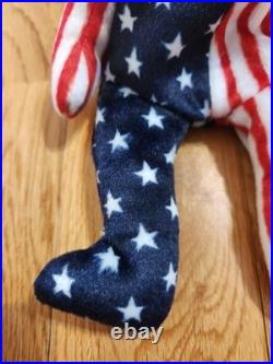 RARE 1999 Spangle The Bear Beanie baby with Errors