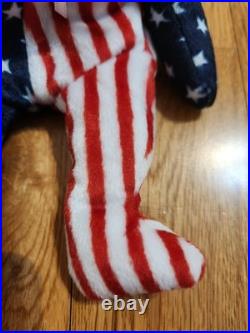 RARE 1999 Spangle The Bear Beanie baby with Errors