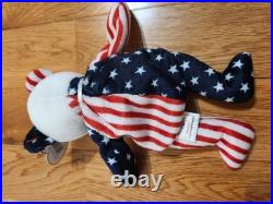 RARE 1999 Spangle The Bear Beanie baby with Errors