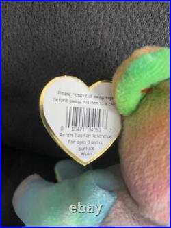 RARE 1ST EDITIONPeace Ty Beanie Baby WithERRORS! ORIGINAL & SURFACE WASH STAMP RARE 1ST EDITIONPeace Ty Beanie Baby WithERRORS! ORIGINAL & SURFACE WASH STAMP