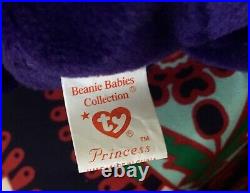 RARE 1st Edition 1997 TY Princess Diana Beanie Baby, Made In China, P. E. Pellots