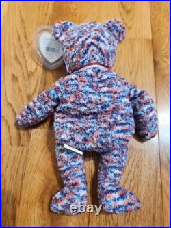 RARE 2000 July 4 USA Bear Ty Beanie Baby Tag Errors Retired T1086