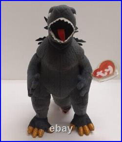 RARE 2001 TY BEANIE BABY GODZILLA MOTHRA KING GHIDORAH Set of 3 Plush WITH TAGS