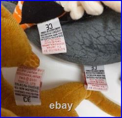 RARE 2001 TY BEANIE BABY GODZILLA MOTHRA KING GHIDORAH Set of 3 Plush WITH TAGS