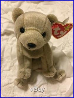 RARE Almond Ty Beanie Baby 1999 with errors