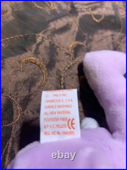 RARE Authentic Floppity Ty Beanie Baby with tag Errors