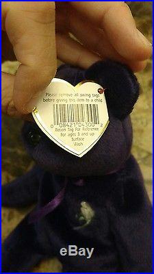 RARE Authentic Princess Diana Beanie Baby with Gasport Error on Tag