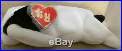 RARE Authenticated Ty 1st gen SPOT without a SPOT Beanie Baby 4 Line KOREAN Tush