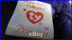 Rare Beanie Baby 1997 Princess Diana Pvc China Ty Memoral Fund