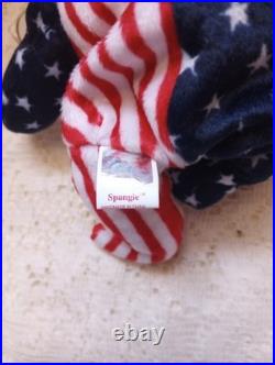 RARE Beanie Babies 1999 TY Spangle Bear Pink Face Beanie Baby Tag Errors Plush RARE Beanie Babies 1999 TY Spangle Bear Pink Face Beanie Baby Tag Errors Plush
