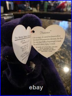 RARE Beanie Baby 1997 TY'Princess', Condition NEW, WITH ERRORS