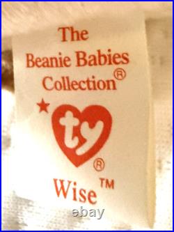 RARE Beanie Baby Wise Owl Mint Condition with Errors