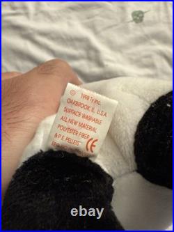 RARE Beanie Baby bear fortune 1997 with Errors RARE
