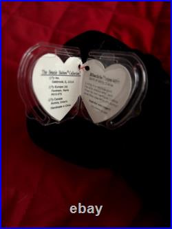 RARE Blackie The Bear Style 4011 Original Ty Beanie Baby 1994