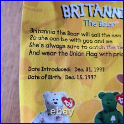 RARE Brittania The Bear Vintage'99 McDonalds Ty Beanie Baby NIB Misprints Error RARE Brittania The Bear Vintage'99 McDonalds Ty Beanie Baby NIB Misprints Error
