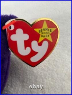 RARE EDITION RETIRED 1997 Princess Diana Ty Beanie Babies MINT, PVC, NO SPACE