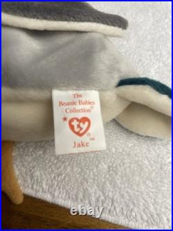 RARE ERRORS 1997 Tags 1998 Tush Ty Beanie Baby JAKE The Mallard Duck Original