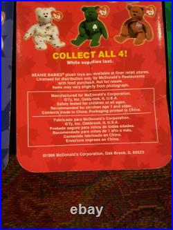 RARE INTERNATIONAL BEANIE BEARS SET OF 4 with ERRORS 1999/1993 MJ-04 RARE INTERNATIONAL BEANIE BEARS SET OF 4 with ERRORS 1999/1993 MJ-04