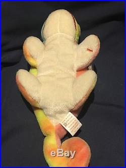 RARE Iggy ty BEANIE BABY, PVC PELLETS, Errors