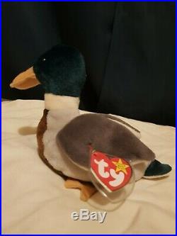 RARE! Jake the Duck Beanie Baby (Retired) Mint Condition Tag Errors 1997/1998