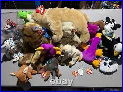 RARE LOT OF 16 TY BEANIE BABIES MOSTLY 90s COLLECTIBLE SET