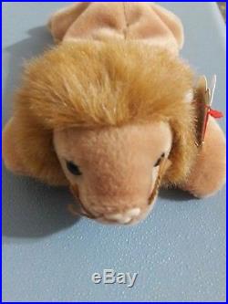RARE! MANY FACTORY ERRORS! , beanie baby (Roary) in awsome condition. NMWT