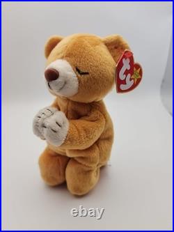 RARE MINT 1998 Ty Beanie Baby Praying HOPE Bear with Errors? ! MWMT