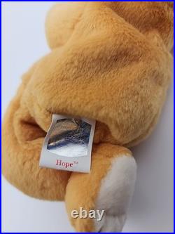 RARE MINT 1998 Ty Beanie Baby Praying HOPE Bear with Errors? ! MWMT
