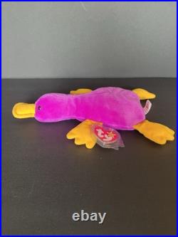RARE MINT Patti TY Beanie Baby 1993 P. V. C. Pellets Limited Edition With Errors