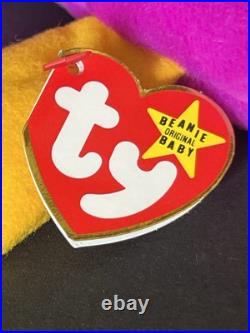 RARE MINT Patti TY Beanie Baby 1993 P. V. C. Pellets Limited Edition With Errors