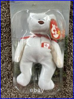 RARE Maple The Bear- 1999 McDonalds TY Beanie Baby With Errors 1993 & OakBrook