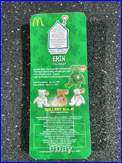 RARE McDonald's Erin, Britainnia, Maple and Glory UNOPENED TY Beanie Babies Set