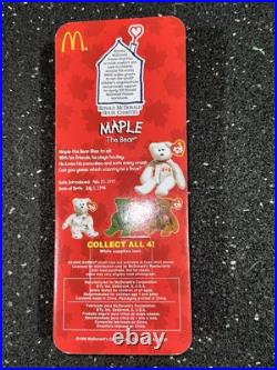 RARE McDonald's Erin, Britainnia, Maple and Glory UNOPENED TY Beanie Babies Set
