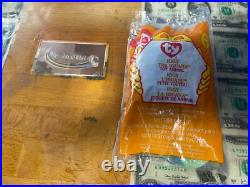 RARE McDonald's Iggy the Iguana ty teenie beanie babies 1993 witherrors NIP sealed