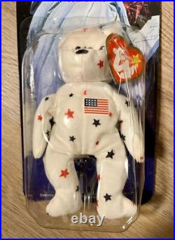 RARE! McDonalds 1997 Beanie Babies Glory ERRORS 1993 Retired Bear Misprint baby