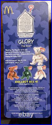 RARE! McDonalds SET OF 4 Beanie Babies 1997 ERRORS 1993 Retired See Discription