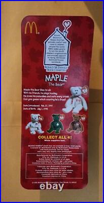 RARE! McDonalds Ty Beanie Babies Canadian Maple the Bear with Tag Errors