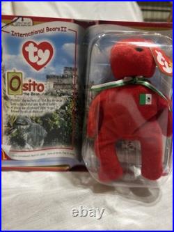 RARE McDonalds Ty Beanie International Bears II Osito the Bear 1999