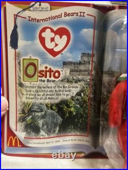 RARE McDonalds Ty Beanie International Bears II Osito the Bear 1999