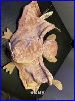 RARE Misprint Error Ty Beanie Babies BattyOriginal Plush Brown (1996-97)