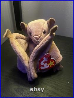 RARE Misprint Error Ty Beanie Babies BattyOriginal Plush Brown (1996-97)