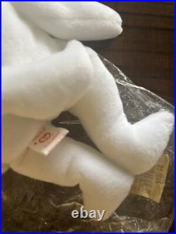 RARE NEW Ty Valentino Bear Beanie Baby 1993/1994 with Brown Nose and tag errors