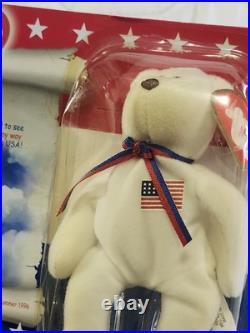 RARE & ORIGINAL TY Beanie Babies American Trio Set Righty, Lefty & Libearty 1996
