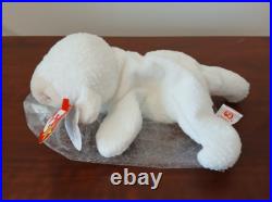 RARE Original 1996 Ty Beanie Baby Fleece Lamb #4125 withTag Errors