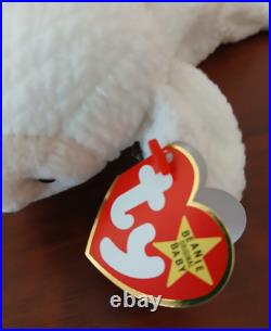 RARE Original 1996 Ty Beanie Baby Fleece Lamb #4125 withTag Errors